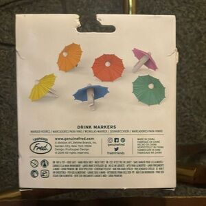 Fred My Tai Drink Markers - Blue, Orange, Red